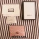 Gucci GG Marmont Card Holder, Pink