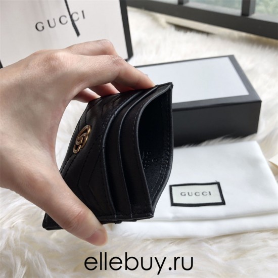 Gucci GG Marmont Card Holder, Black