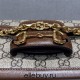 Gucci Horsebit 1955, Baguette, Monogram, Gold, Model: 735178, Size: 24x12x6cm