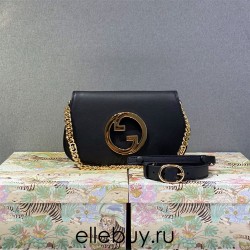 Gucci Blondie, Full Leather, Black, Large, Model: 699268, Size: 28x16x4cm