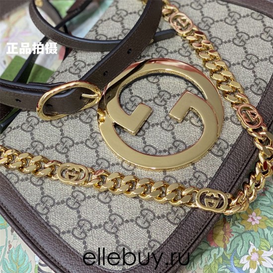 Gucci Blondie, Monogram, Brown, Model: 699268, Size: 28x16x4cm