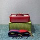 Gucci Horsebit 1955 Mini Bag, Red, Monogram, Model: 658574, Size: 20.5x14.5x5.5cm