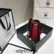 Gucci Horsebit 1955 Medium, 25, Red, Monogram, Model: 602204, Size: 25x18x8cm