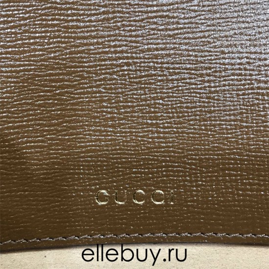 Gucci Horsebit 1955 Medium, 25, Brown, Full Leather, Model: 602204, Size: 25x18x8cm