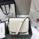 Gucci Horsebit 1955 Medium, 25, White, Full Leather, Model: 602204, Size: 25x18x8cm