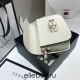 Gucci Horsebit 1955 Medium, 25, White, Full Leather, Model: 602204, Size: 25x18x8cm