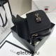 Gucci Horsebit 1955 Medium, 25, Black, Full Leather, Model: 602204, Size: 25x18x8cm