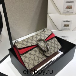 Gucci Dionysus Classic, 25, Monogram, Red, Model: 499623, Size: 25x14x8cm