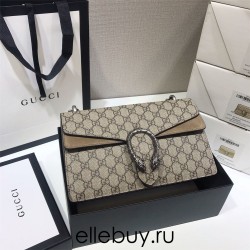 Gucci Dionysus Classic, 28, Monogram, Grey, Model: 400249, Size: 28x18x9cm