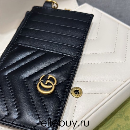 Gucci GG Marmont, White, 21cm, Model: 751526, Size: 21x12x5cm