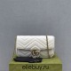 Gucci GG Marmont, White, 21cm, Model: 751526, Size: 21x12x5cm