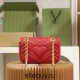 Gucci GG Marmont, 22cm, Red, Model: 446744, Size: 22x13x6cm