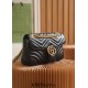 Gucci GG Marmont, 26cm, Black, Model: 443497, Size: 26x15x7cm