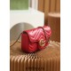 Gucci GG Marmont, 16.5cm, Red, Model: 476433, Size: 16.5x10.2x5.1cm