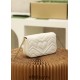 Gucci GG Marmont, 16.5cm, White, Model: 476433, Size: 16.5x10.2x5.1cm