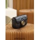 Gucci GG Marmont, 16.5cm, Black, Model: 476433, Size: 16.5x10.2x5.1cm