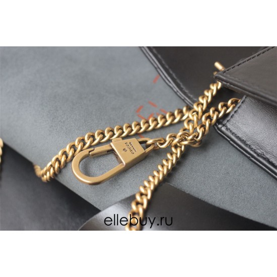 Gucci GG Marmont Mini, 18cm, Black, Model: 488426, Size: 18x10.5x4.5cm