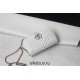 Gucci GG Marmont Mini, 18cm, White, Model: 488426, Size: 18x10.5x4.5cm