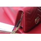 Gucci GG Marmont Mini, 18cm, Red, Model: 488426, Size: 18x10.5x4.5cm