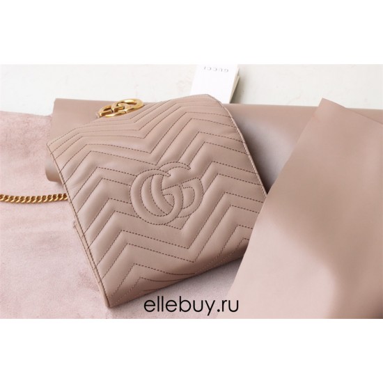 Gucci GG Marmont Mini, 20cm, Pink, Model: 474575, Size: 20x13x6cm