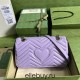 Gucci GG Marmont, Purple, 26cm, Model: 443497, Size: 26x15x7cm