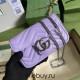 Gucci GG Marmont, Purple, 16.5cm, Model: 476433, Size: 16.5x10.2x5.1cm