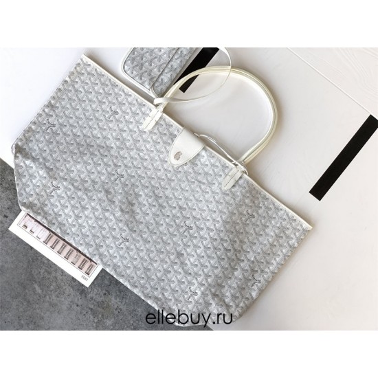 Goyard St Louis Tote Medium White PM34 34x28x15cm