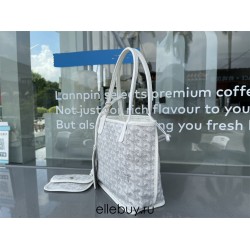 Goyard St Louis Tote Mini White 29x20x10cm