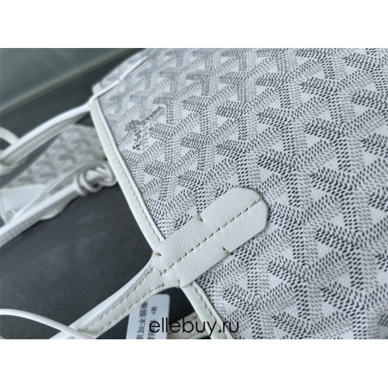 Goyard St Louis Tote Mini White 29x20x10cm