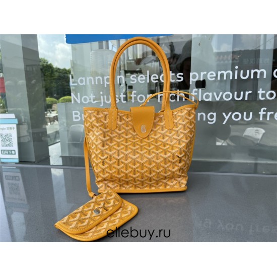 Goyard St Louis Tote Mini Yellow 29x20x10cm