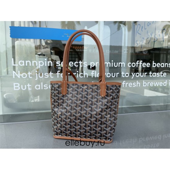 Goyard St Louis Tote Mini Brown 29x20x10cm