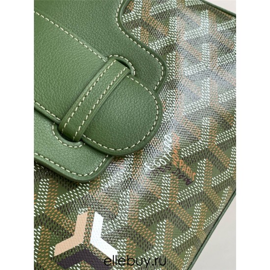 Goyard Saigon Saïgon Mini 21 Green Size: 21x14x8.5cm