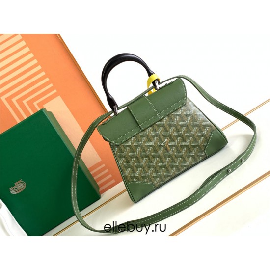 Goyard Saigon Saïgon Mini 21 Green Size: 21x14x8.5cm