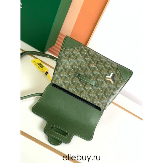 Goyard Saigon Saïgon Mini 21 Green Size: 21x14x8.5cm