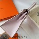 Hermes Hermès Kelly 25cm Epsom 09 Dreamy Pink Purple Waxed Thread Silver Hardware Hand-Stitched