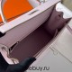 Hermes Hermès Kelly 25cm Epsom 09 Dreamy Pink Purple Waxed Thread Silver Hardware Hand-Stitched