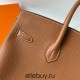 Hermes Hermès Birkin 35cm Togo Ck37 Golden Brown Waxed Thread Gold Hardware Hand-Stitched