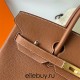 Hermes Hermès Birkin 35cm Togo Ck37 Golden Brown Waxed Thread Gold Hardware Hand-Stitched