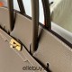 Hermes Hermès Birkin 35cm Togo Ck18 Elephant Grey Waxed Thread Gold Hardware Hand-Stitched