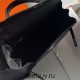 Hermes Hermès Kelly 25cm Touch Swift Imported Plain Leather Lizard Patch Black Waxed Thread Black Silver Hardware Out of Stock Hand-Stitched