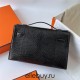 Hermes Hermès Mini Kelly 22cm Lizard Imported Lizard Leather Ck89 Black Waxed Thread Silver Hardware Out of Stock Hand-Stitched