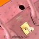 Hermes Hermès Birkin 25cm Kk Ostrich Leather Ck94 Ceramic Pink Waxed Thread Gold Hardware Out of Stock Hand-Stitched