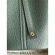 Hermes Hermès Picotin 18 Taurillon Clemence 6O Cypress Green Gold Hardware Hand-Stitched