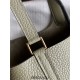 Hermes Hermès Picotin 18 Taurillon Clemence Q1 Sage Green Gold Hardware Hand-Stitched