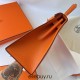 Hermes Hermès Kelly 28cm Epsom Ck93 Orange Waxed Thread Gold Hardware Out of Stock Hand-Stitched