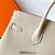 Hermes Hermès Birkin 25cm Togo Ck10 Milk White Waxed Thread Gold Hardware Hand-Stitched