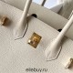 Hermes Hermès Birkin 25cm Togo Ck10 Milk White Waxed Thread Gold Hardware Hand-Stitched