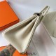 Hermes Hermès Birkin 25cm Togo Ck10 Milk White Waxed Thread Gold Hardware Hand-Stitched