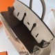 Hermes Hermès Birkin 25cm Togo Ck81 Dove Grey Waxed Thread Gold Hardware Hand-Stitched