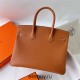 Hermes Hermès Birkin 30cm Epsom Ck37 Golden Brown Waxed Thread Gold Hardware Hand-Stitched